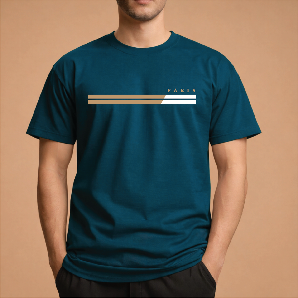 Half Sleeve t-shirt print PARIS 2 LINE
