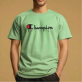 Half Sleeve t-shirt print Champion