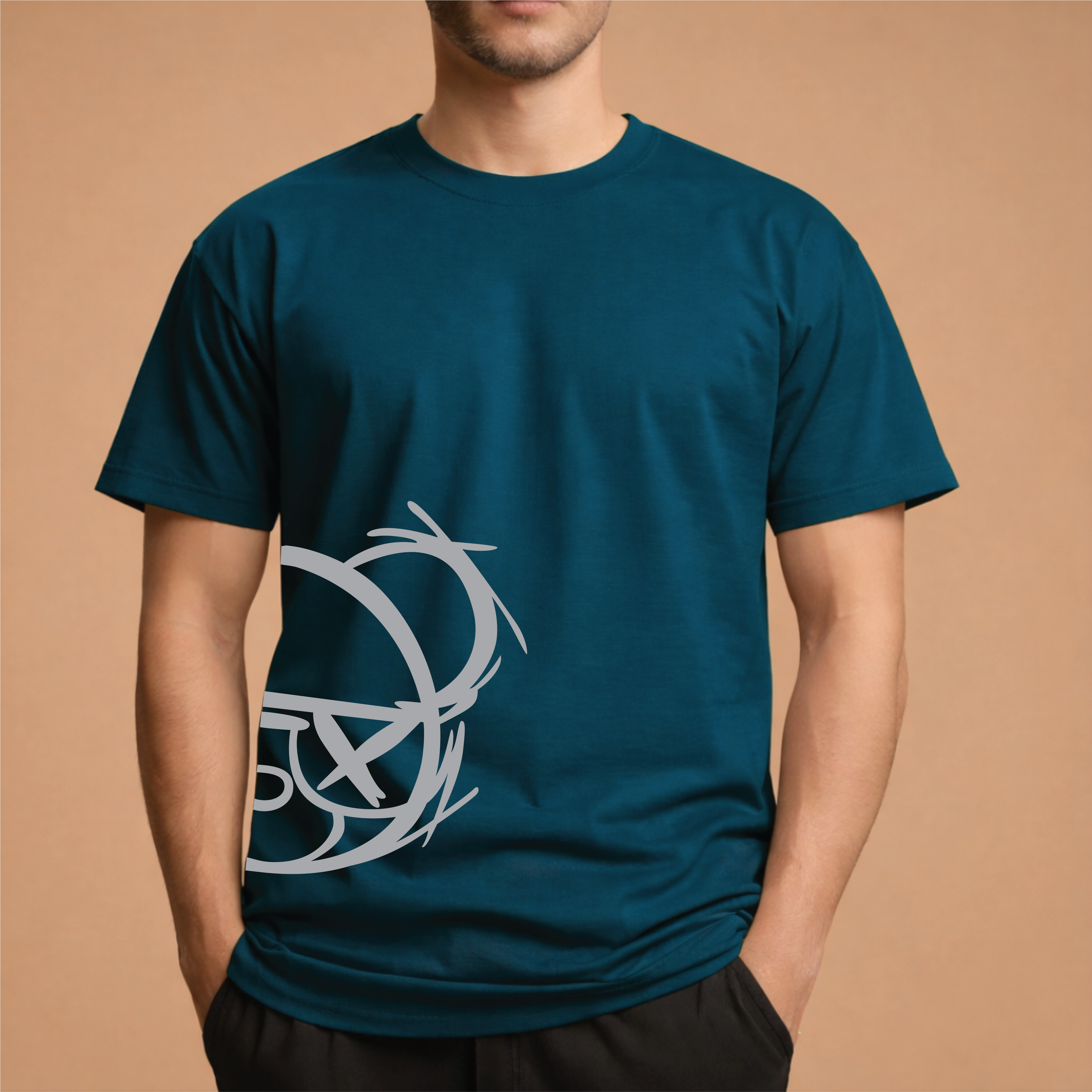 Half Sleeve t-shirt print HAM LINE