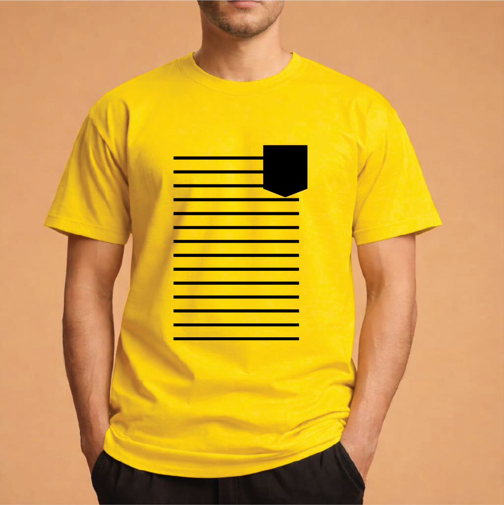 Half Sleeve t-shirt print POCKET