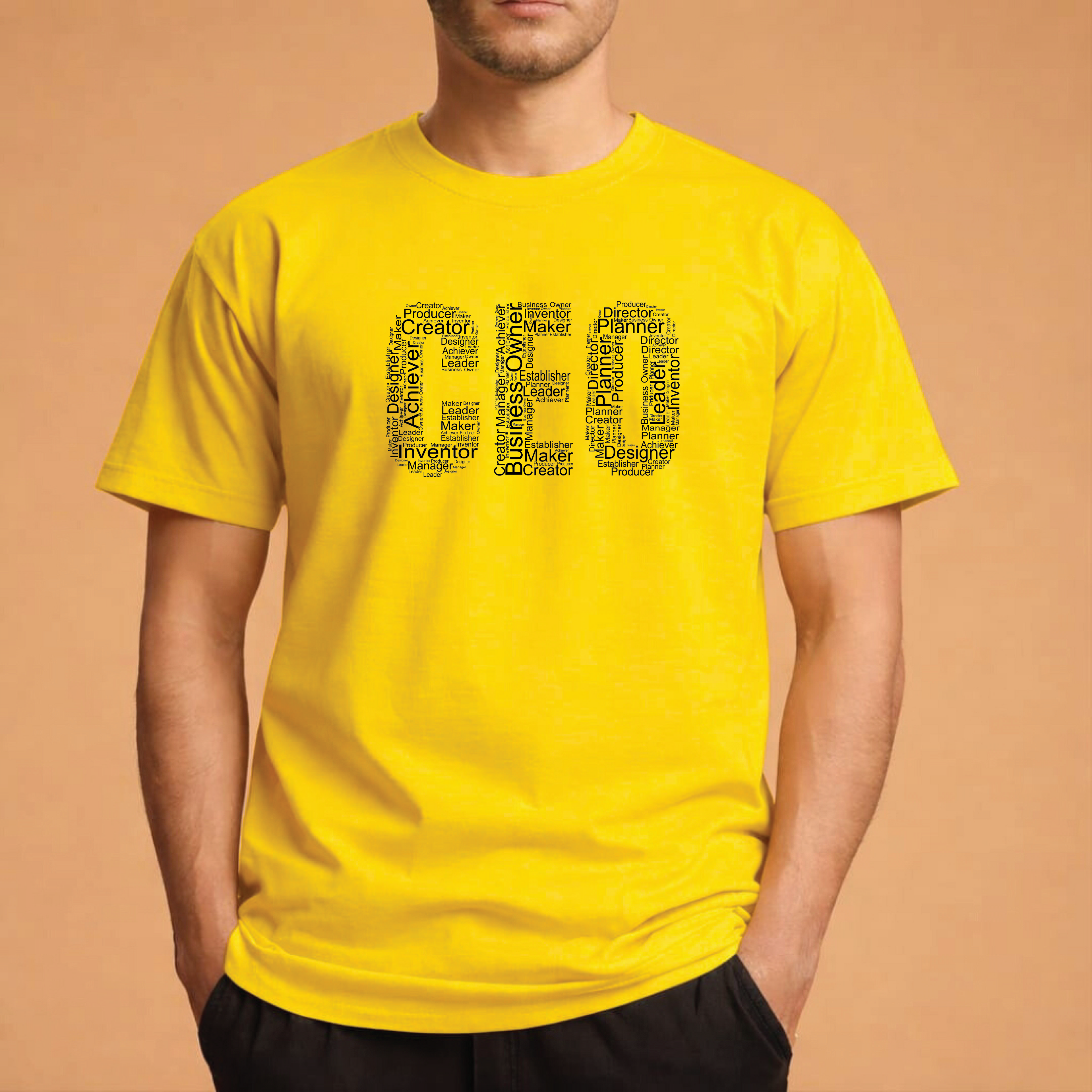 Half Sleeve t-shirt print CEO