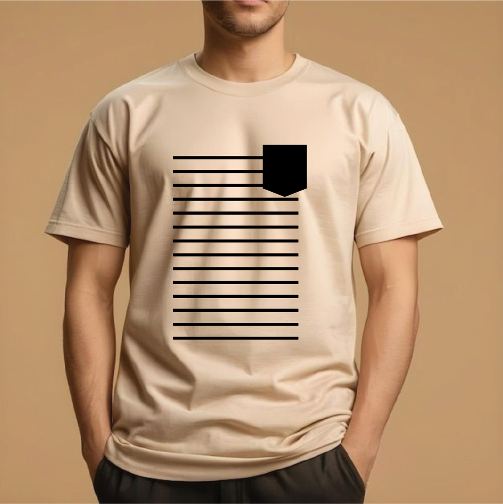Half Sleeve t-shirt print POCKET