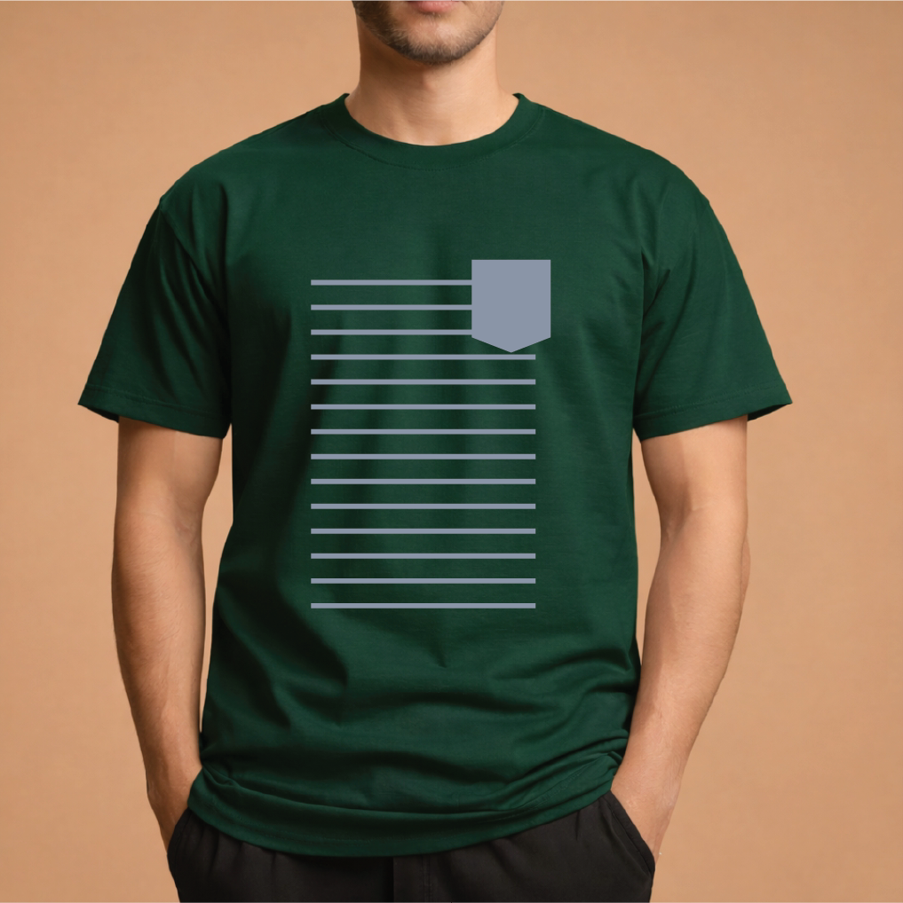 Half Sleeve t-shirt print POCKET