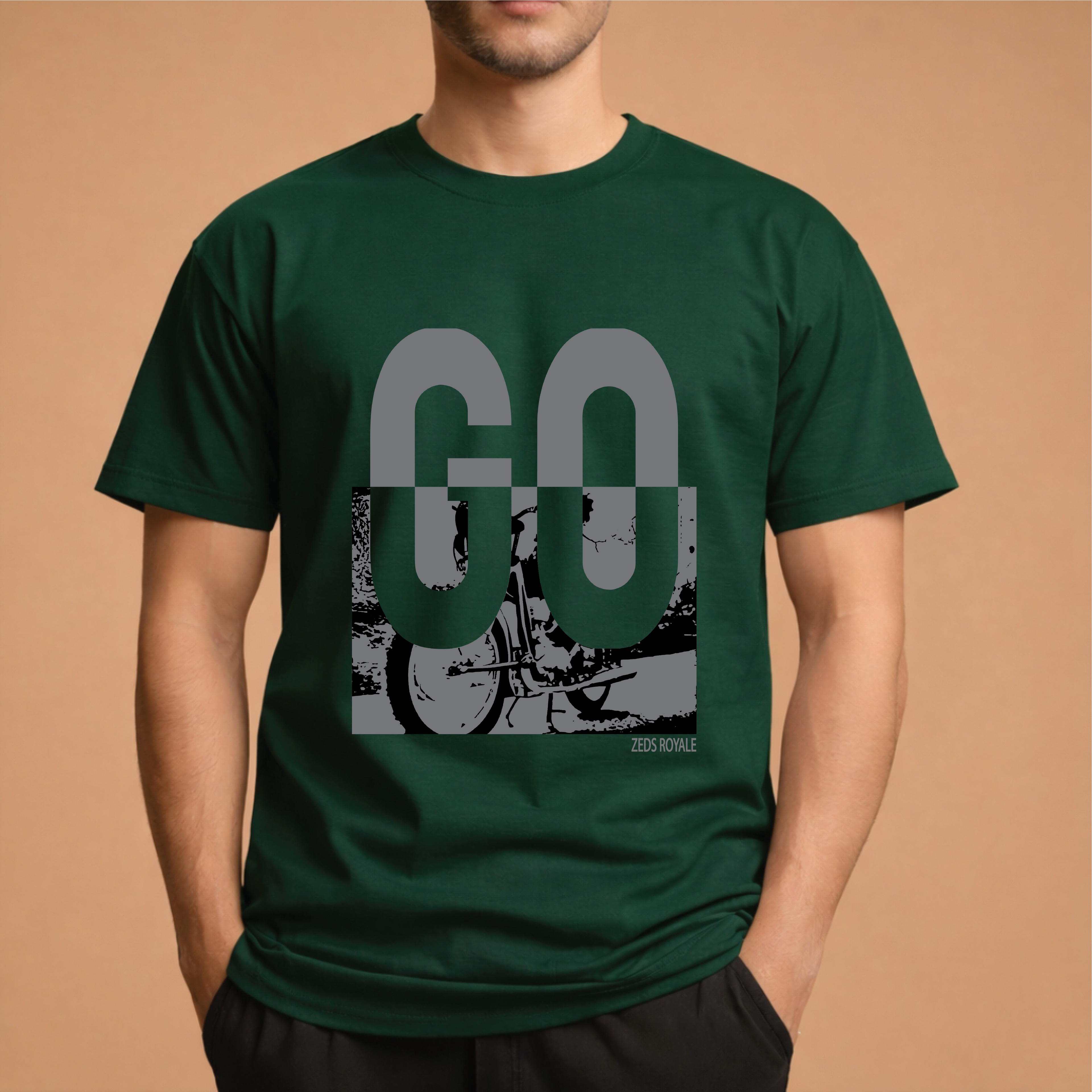 Half Sleeve t-shirt print GO