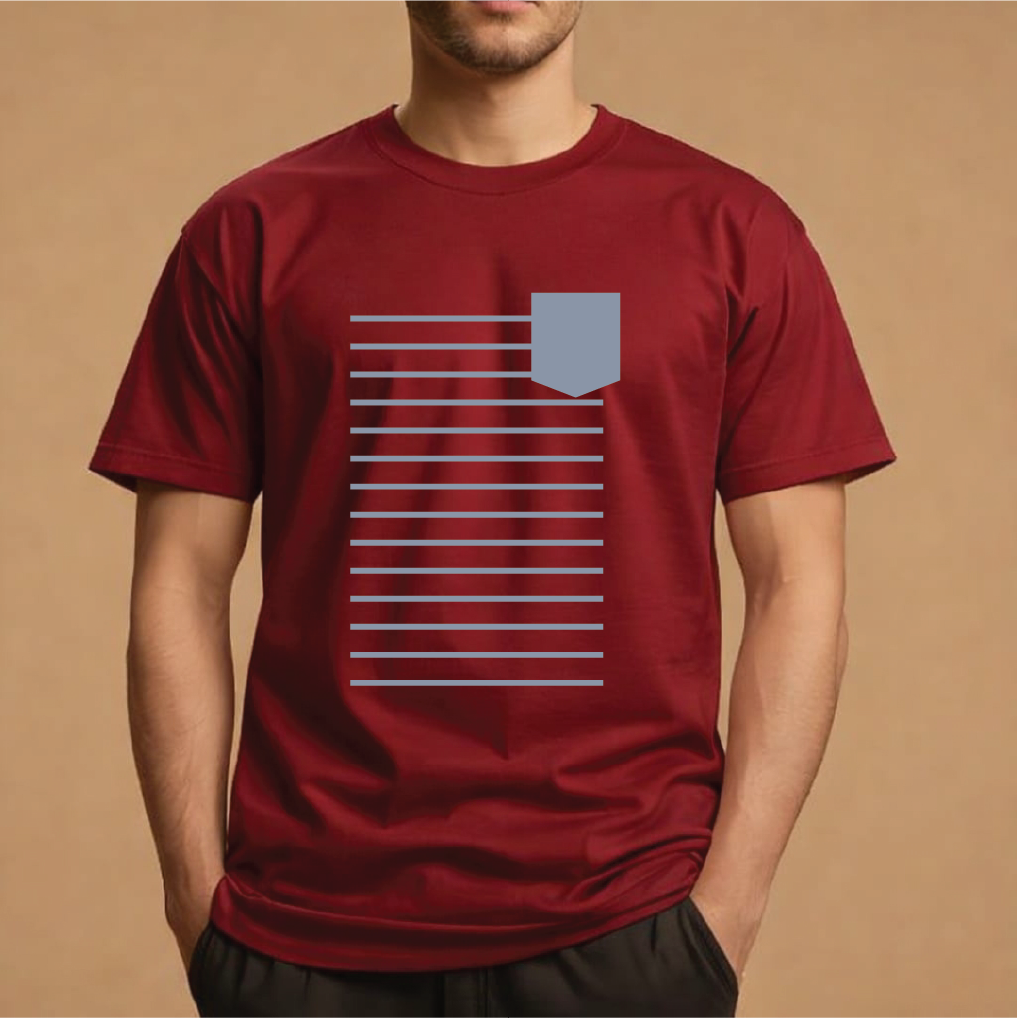 Half Sleeve t-shirt print POCKET