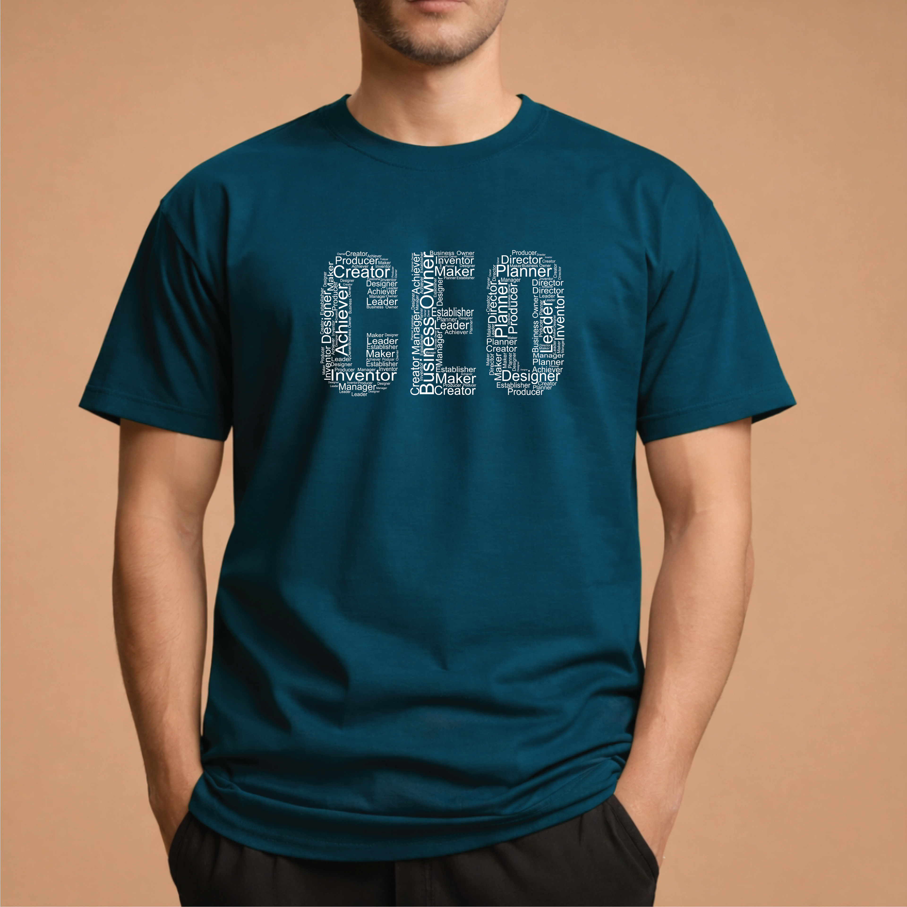Half Sleeve t-shirt print CEO