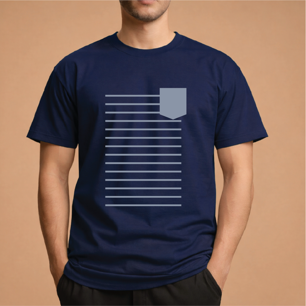 Half Sleeve t-shirt print POCKET