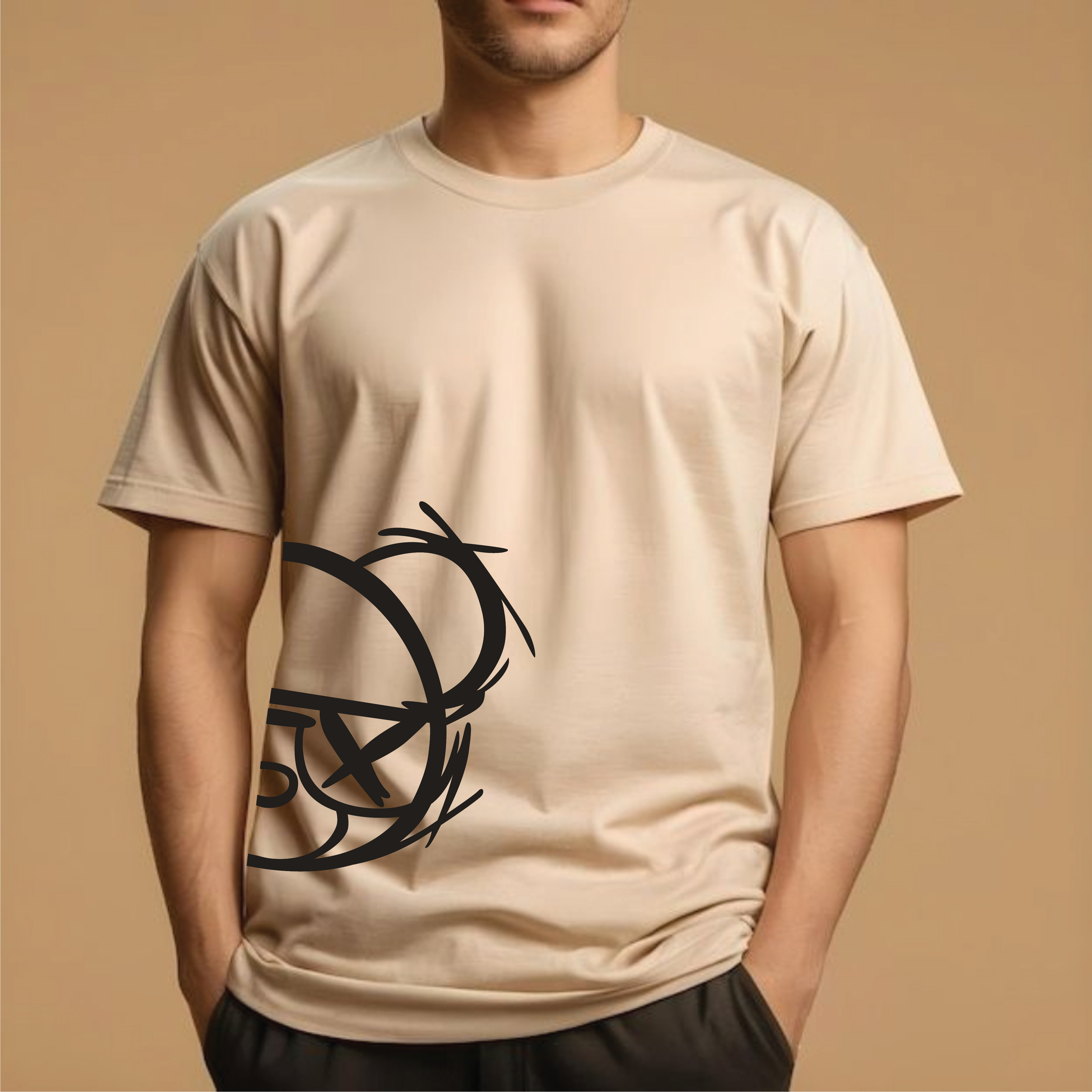 Half Sleeve t-shirt print HAM LINE