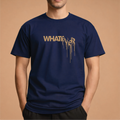 Half Sleeve t-shirt print WHATEVER