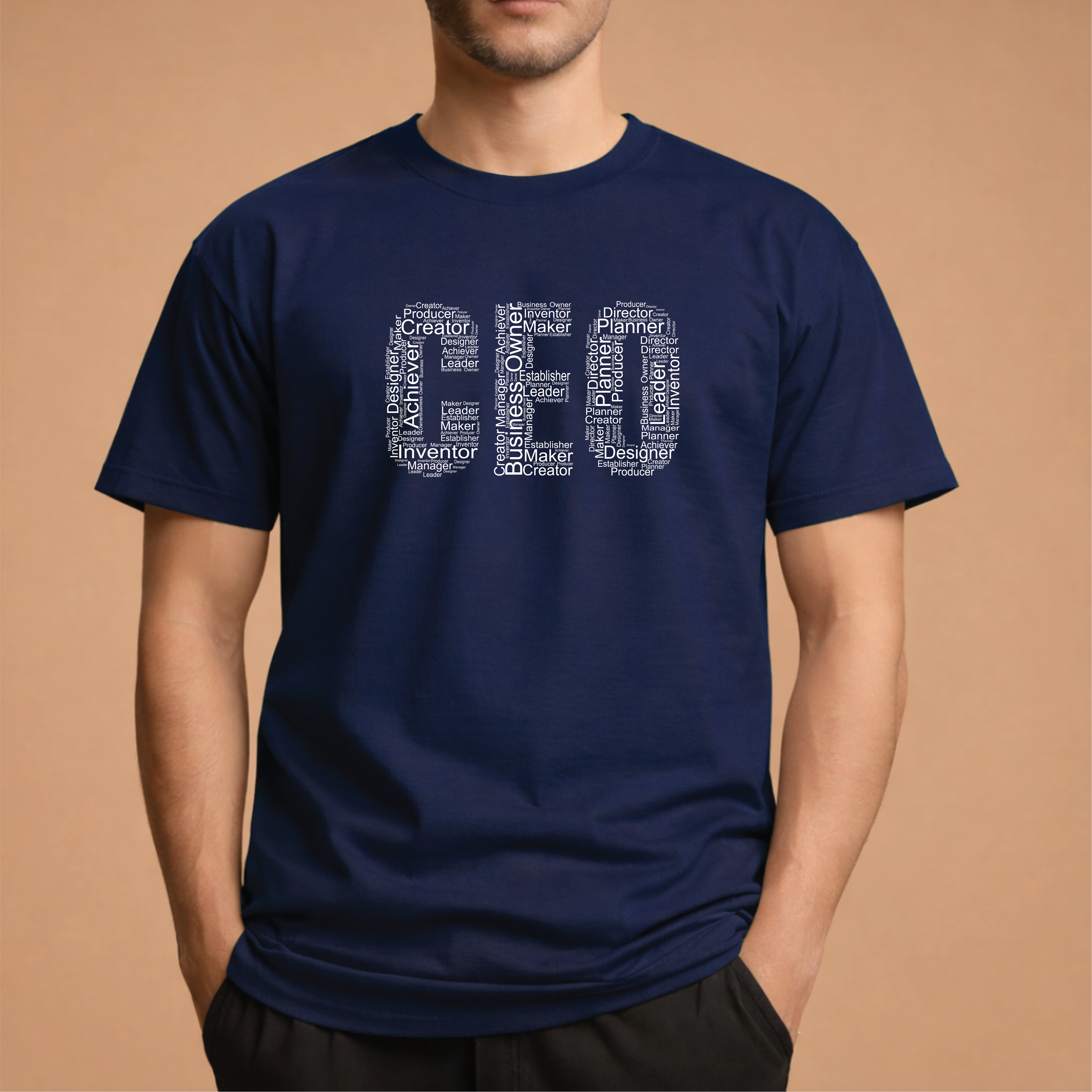 Half Sleeve t-shirt print CEO