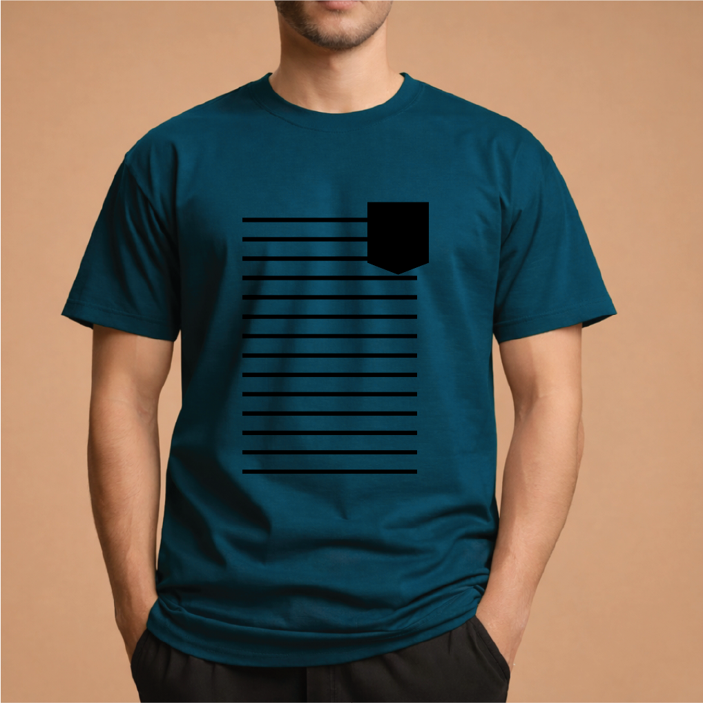 Half Sleeve t-shirt print POCKET