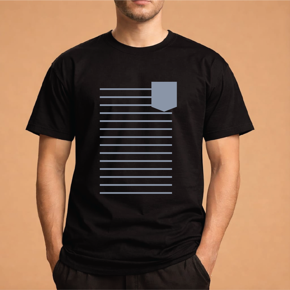 Half Sleeve t-shirt print POCKET