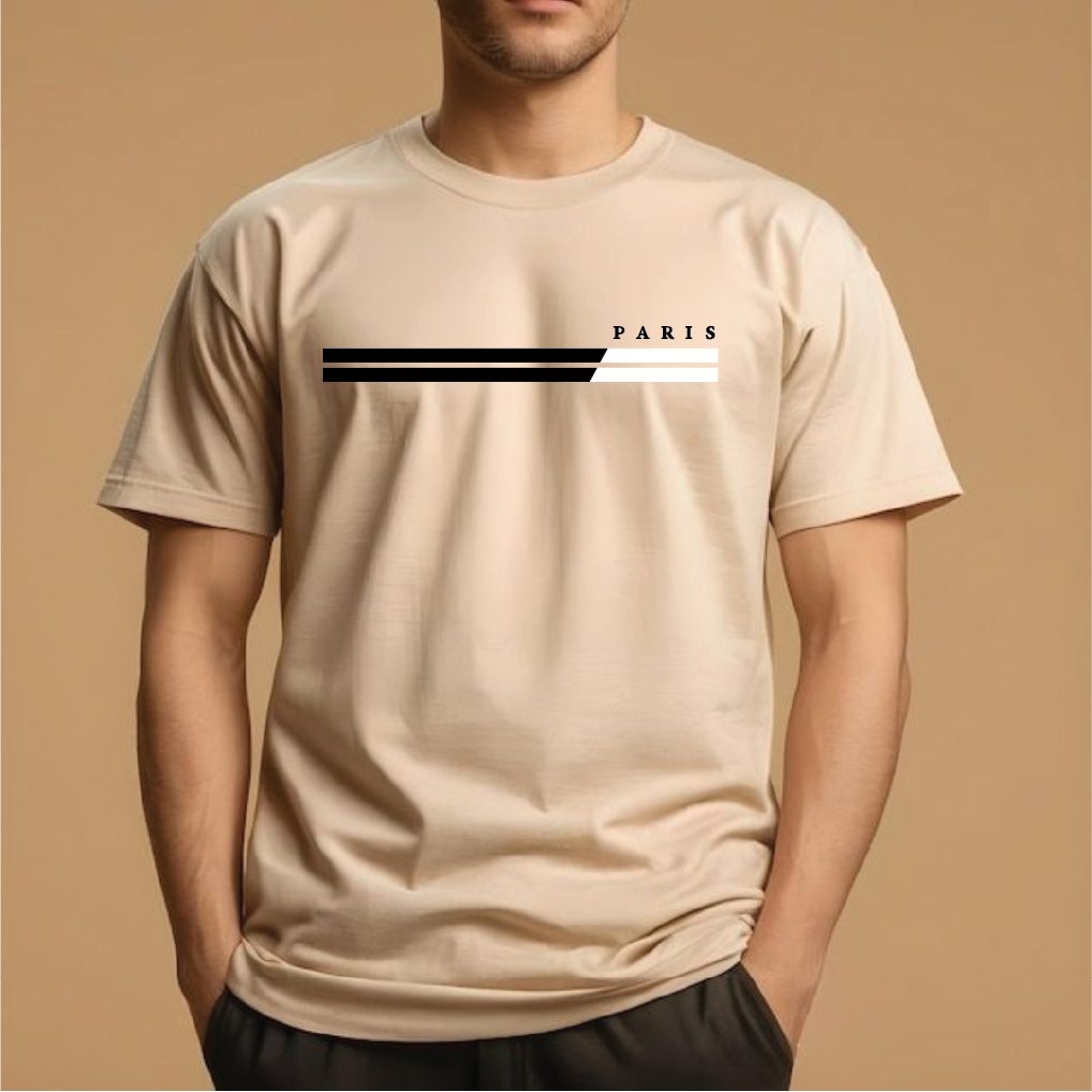 Half Sleeve t-shirt print PARIS 2 LINE