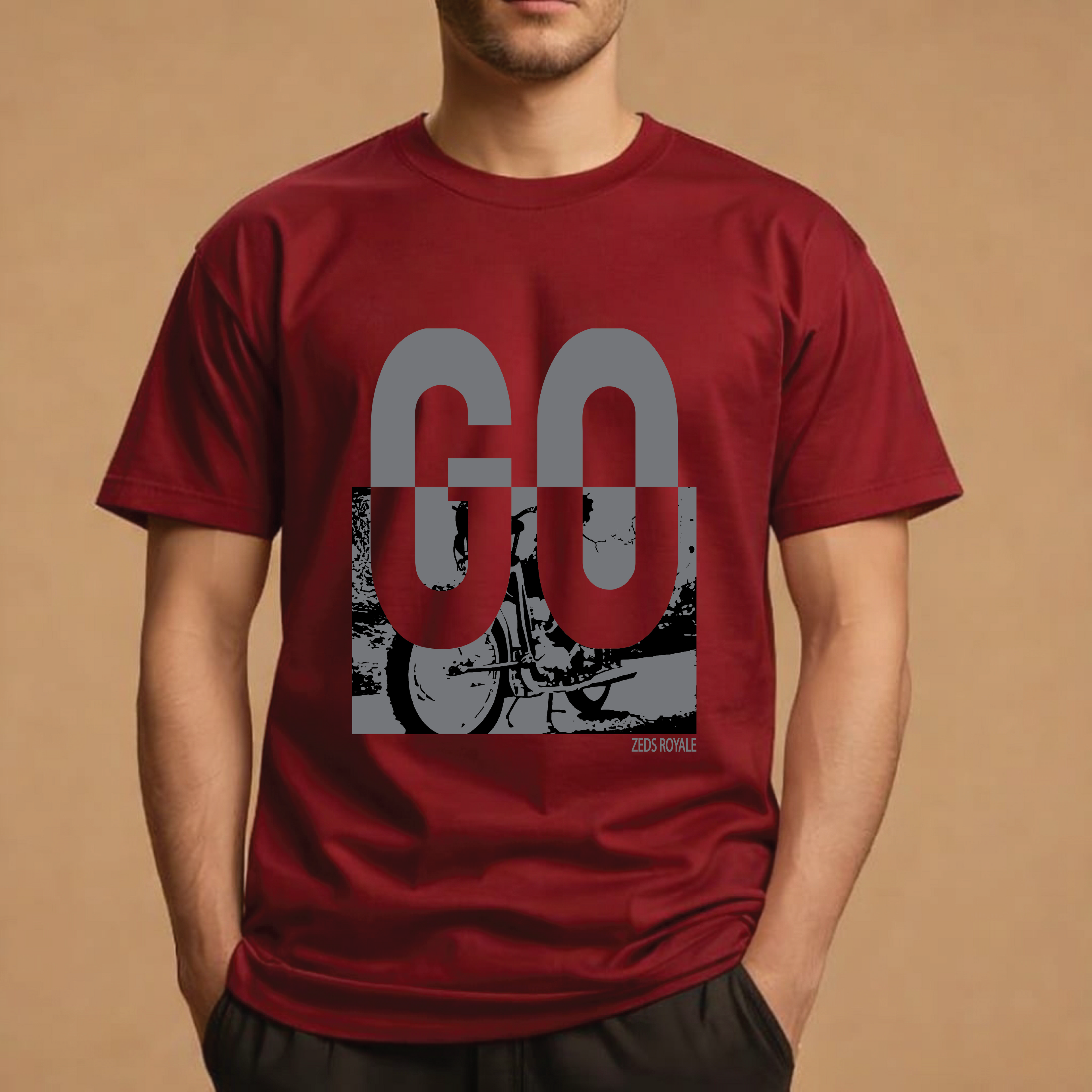 Half Sleeve t-shirt print GO